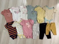 【早い者勝ち】ベビー服カバーオール ロンパース パンツ 12枚セットまとめ売り