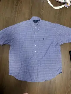 Ralph Lauren Blake 半袖シャツ XXL 紫系チェック