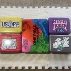 ワンピース　ユニバ　プレミアムサマー　スチール缶　ルフィ　ロビン　ウソップ