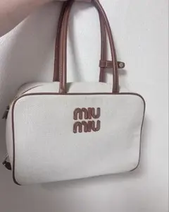 ホワイトキャンバス ハンドバッグ