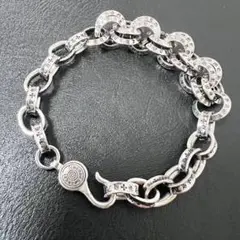 ヴィンテージシルバーリンクチェーンブレスレット