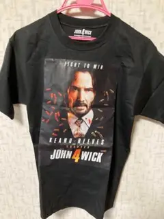 キアヌ・リーブス ジョンウィック 大判プリントTシャツ CHAPTER4