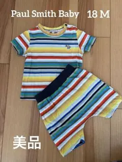ストライプTシャツとショートパンツセット