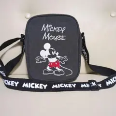 Mickey Mouse ショルダーバッグ グレー