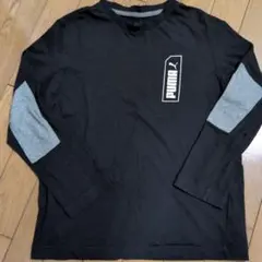 PUMA 長袖Tシャツ ブラック/グレー　150