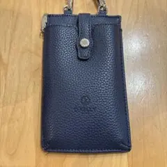 D.KELLY ネイビー スマホショルダーバッグ