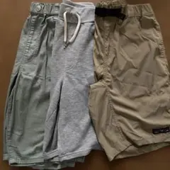 ハーフパンツ 3枚セット150cm