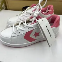 新品コンバース　CV UT-R PT スニーカー　ピンク×ホワイト　23.0cm