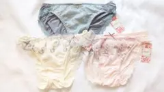 【新品タグ付き】tutuanna ショーツ 3枚セット レース刺繍 レディース