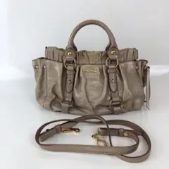 MIUMIU ミュウミュウ レザー 2WAY ショルダーバッグ ハンドバッグ