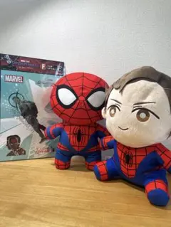 スパイダーマン ぬいぐるみ 2体セット&ステッカー