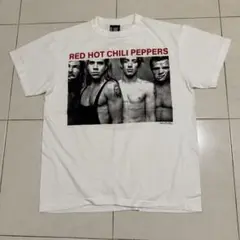 限定セールL★USA製giant★レッチリ★モノクロフォトTシャツ白★バンドT