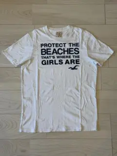 【Mサイズ】Hollister プリント 白 Tシャツ ホリスター