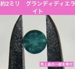 【最終値】約2ミリ　グランディディエライト　宝石　ルース 天然石　希少石　緑系