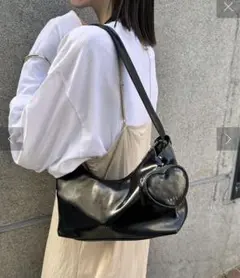 mystic loti ハートポーチ付きホーボーBAG