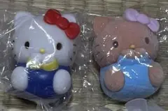 やわもっち サンリオキャラクターズ フロッキー　日焼け　キティ　2種セット