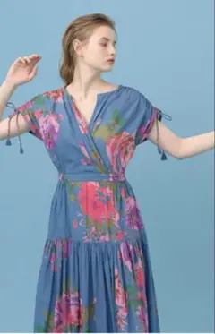 Velnica カシュクール型マキシワンピース