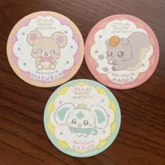 ぷちきゅあはじめてかふぇ　コースター3点