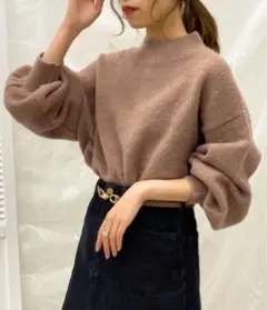 アプレジュール　モチモチMilkニット　M
