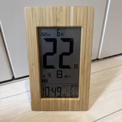 アデッソ 竹の日めくり電波時計 THM-01