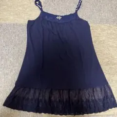 ネイビー キャミソール M
