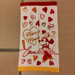 ミニーマウス タオル ハートデザイン