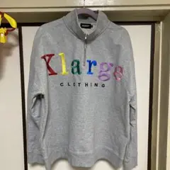 XLARGE エクストララージ 刺繍 ハーフジップ