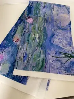 生地　モネ　睡蓮　パネル生地