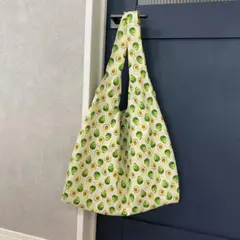 アボカド柄 韓国 エコバッグ ショッピングバッグ ハンドメイド