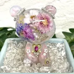 Mー513 オルゴナイト ❣️ くまさん ❣️ 置物　レジン