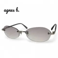 【美品】agnesb. アニエスベー サングラス グレーレンズ