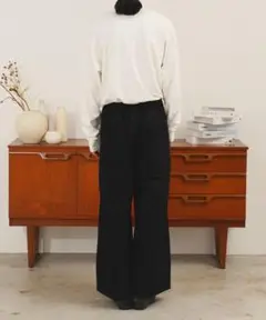 フロントタック ワイドストーレト カツラギパンツ Mサイズ
