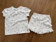 ハート柄Tシャツ・ショートパンツセット 70-80cm