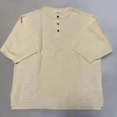YASHIKI Hyouka Henley Knit アイボリー