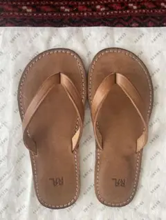 POLO レザー サンダル　ダークブラウン