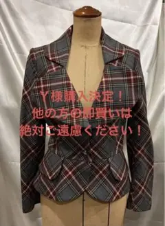 ハートカラージャケット ヴィヴィアンウェストウッド チェック サイズ2