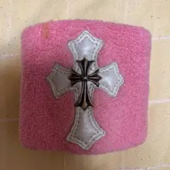 クロムハーツ リストバンド クロス ピンクCHROME HEARTS レア