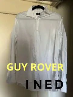 ギローバー　GUY ROVER INED ダブルネーム ホワイト高級ワイシャツ