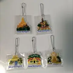 東京ディズニーランド アクリルチャーム　 キーホルダー　キリン　5個