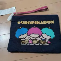 ゴロピカドン　デニム風ポーチ　お値下げしました