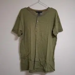 MARC BY MARC JACOBS ヘンリーネックTシャツ オリーブグリーン
