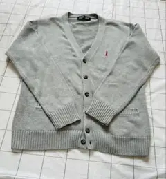 グレー Vネック　カーディガン EAST BOY 9号