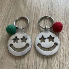 ペア　ニコちゃんキーホルダー