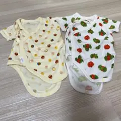 UNIQLO ベビー肌着 70cm 動物柄・果物柄 ボディスーツ