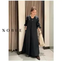 【新品未使用タグ付】 ノーブル 近年モデル ロングワンピース Aライン