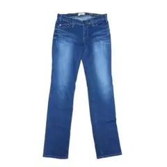 ヤヌーク【25】デニムジーンズボトムスストレートスキニーストレッチローライズ