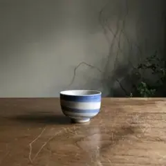 染付輪線文ぐい呑み