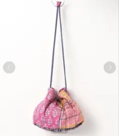 新品タグ付き♡ヌキテパ　パッチワークキルトショルダーバッグ　ピンク系