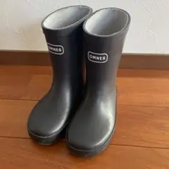 OMNES キッズ　レインブーツ　長靴　ネイビー　17cm