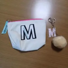 REPIPI　レピピ　イニシャルポーチ　イニシャルキーホルダー　M